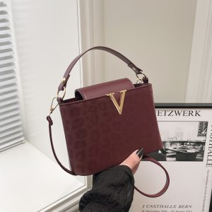 Leopard Print Letter Small Square Handbag for Women 2026 New Chic Versatile Crossbody Bag