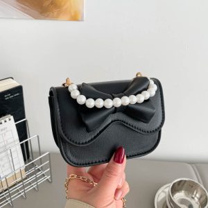 2026 New Pearl Bow Chain Mini Handbag for Women - Stylish Versatile Shoulder Crossbody Bag
