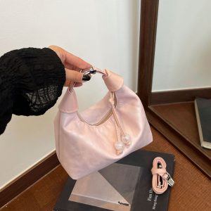 New Chinese Style 2026 Satin Dumpling Shoulder Crossbody Bag