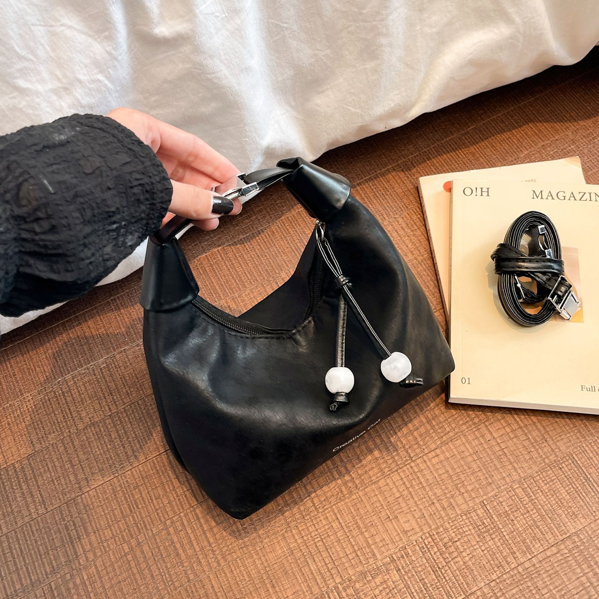 New Chinese Style 2026 Satin Dumpling Shoulder Crossbody Bag - Image 4