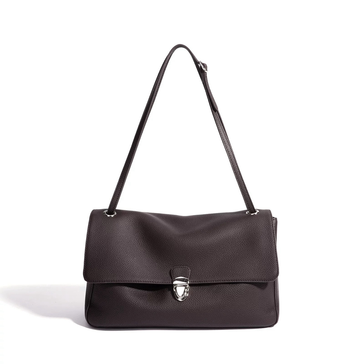 MBH Large Capacity Leather Tote Bag for Women Zip Commuter Shoulder Bag - Image 5